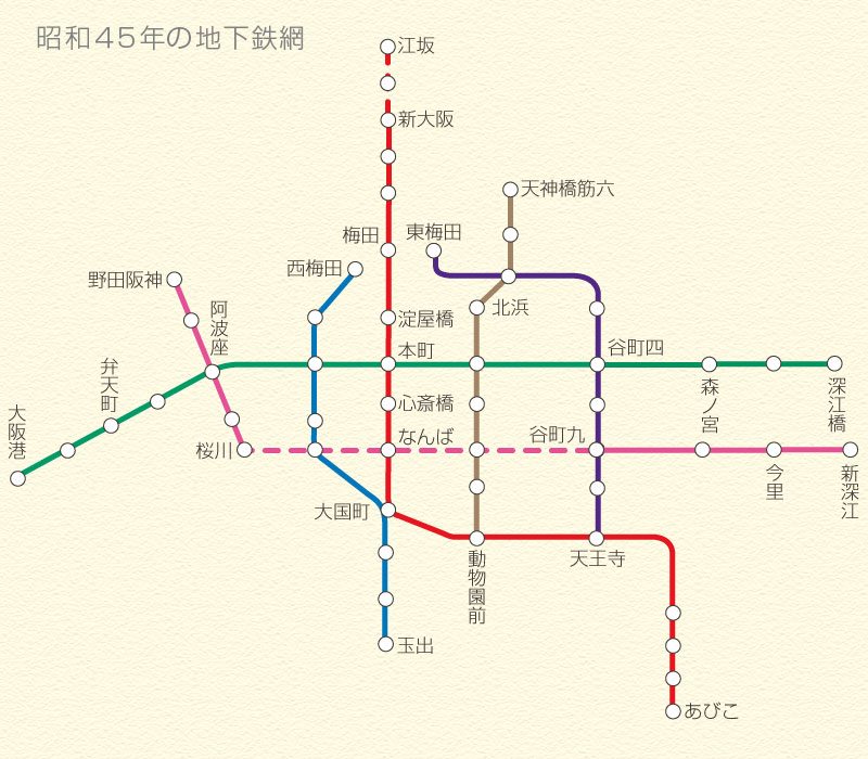 大阪 地下鉄 路線 図