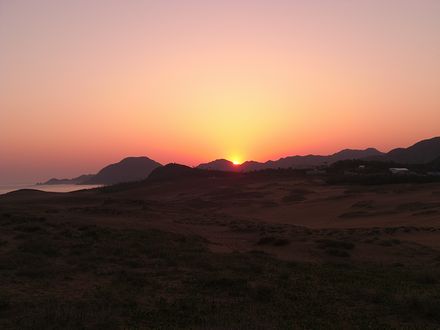 鳥取砂丘の日の出