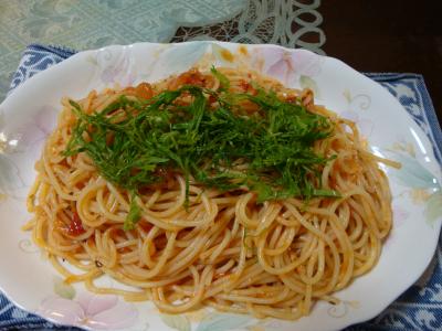 トマトの冷製スパゲッティ