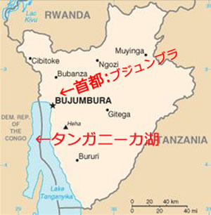 ブルンジ地図