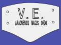 ｢V.E.｣の文字